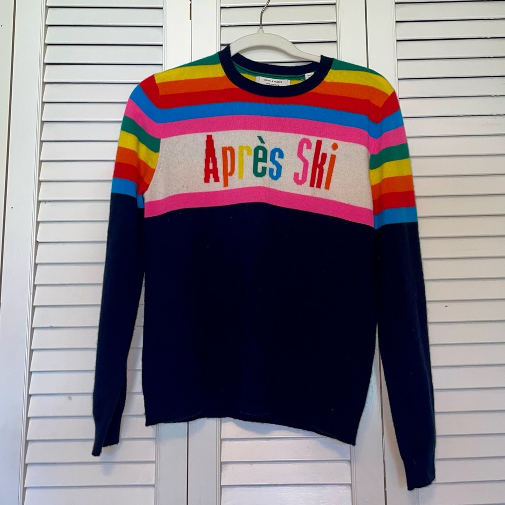 Bright Multicolor Wool-Cashmere Sweater ‘Chinti & Parker’
